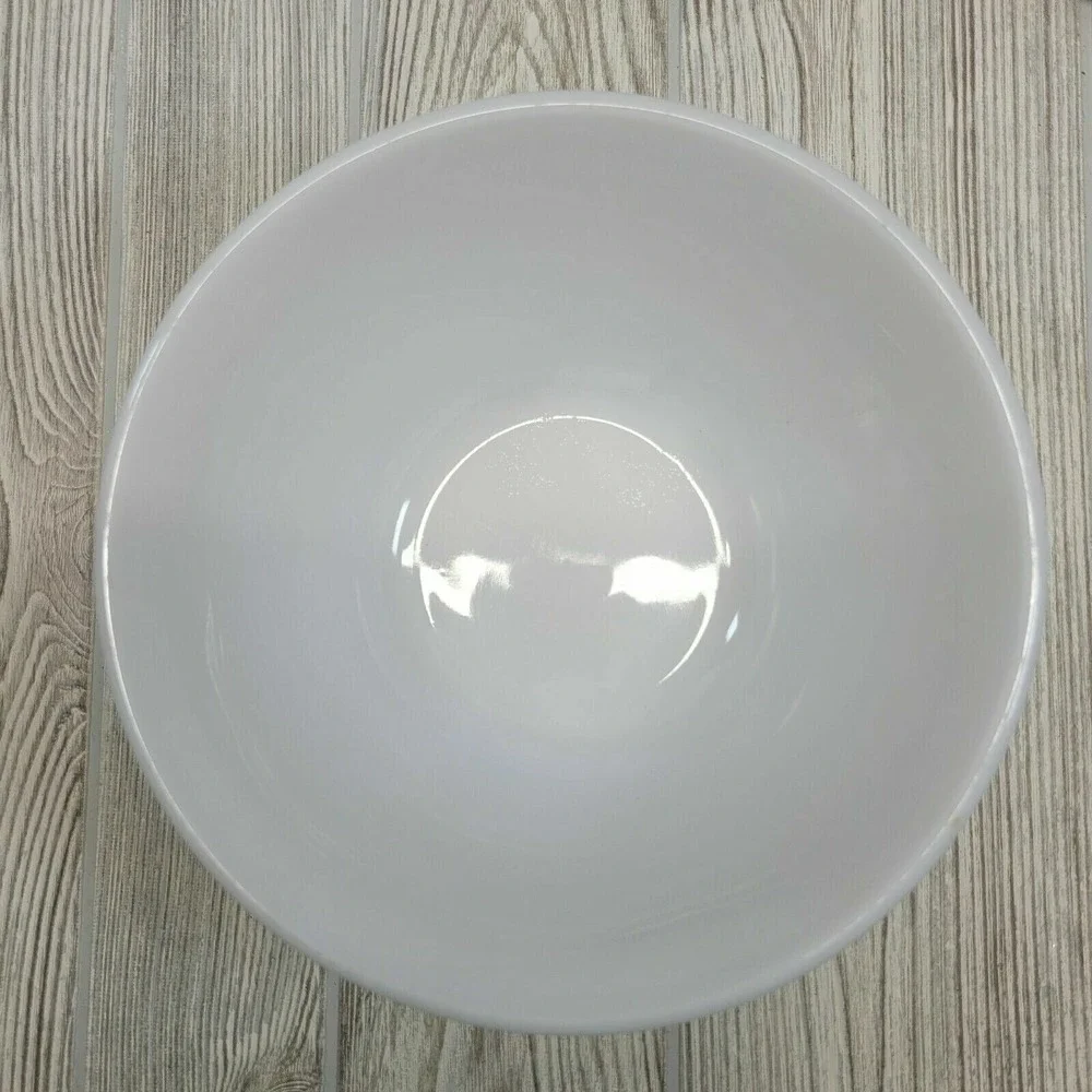 Federal Glass Mixing Bowl 8 Inch White Milk Glass‎ Oven Ware Vintage MCM